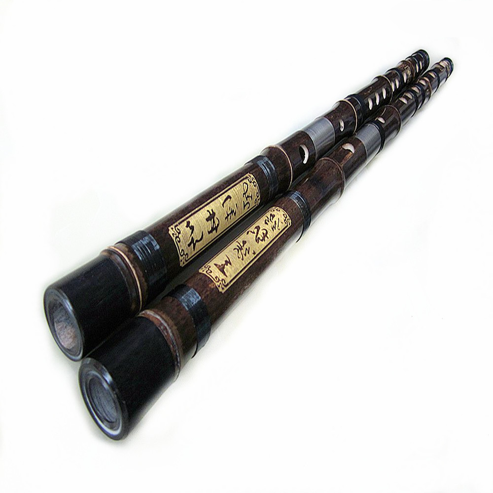 Shakuhachi Bamboo Flute - 中国の苦い竹フルート、横断、オープンホールのファウタ、白い銅プラグ、プロのDizi