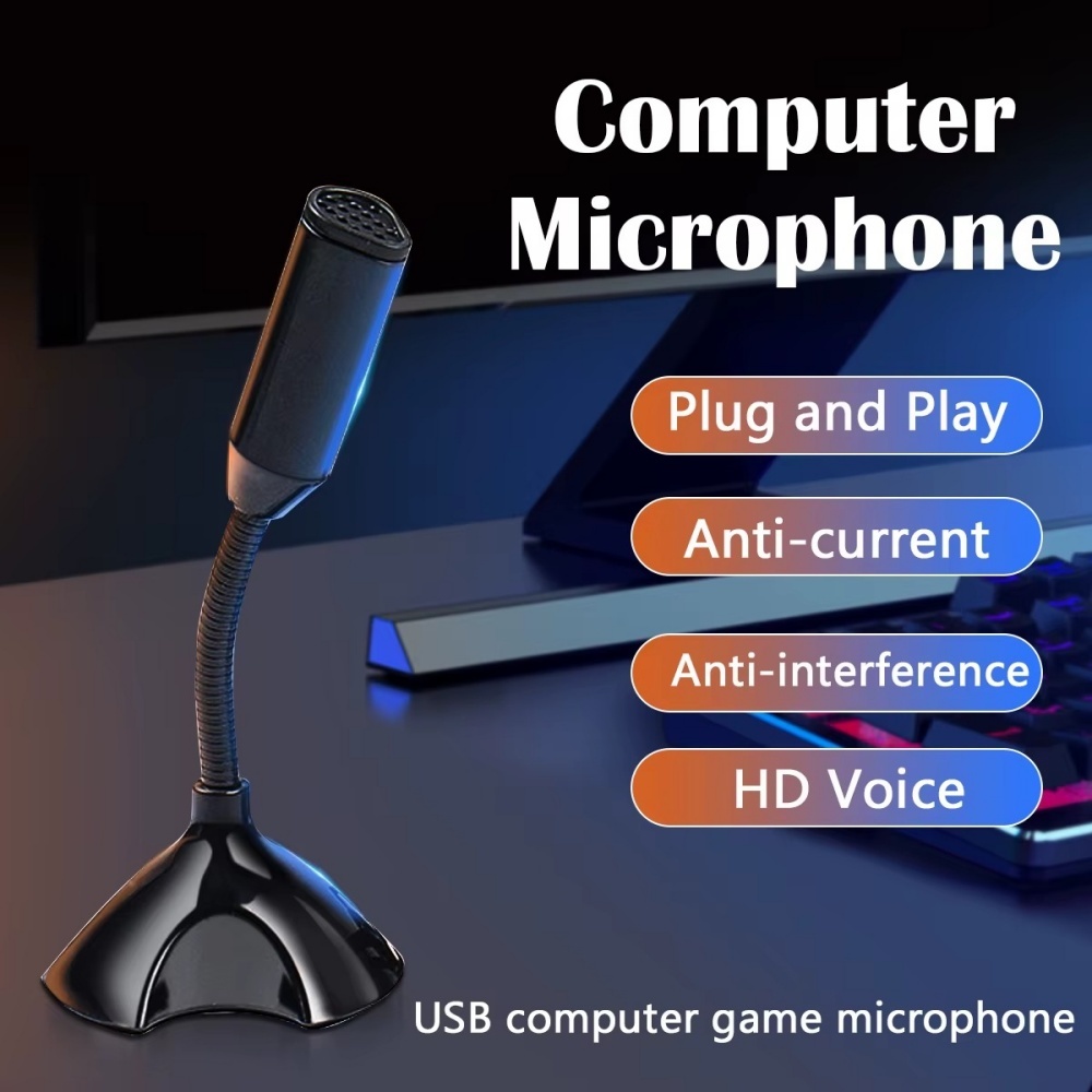 Shure Mic Sm58 - USB マイク ラップトップやコンピュータ用 調整可能なスタジオ歌唱ゲームストリーミング マイクロフォンスタンド マイクホルダー付きデスクトップ