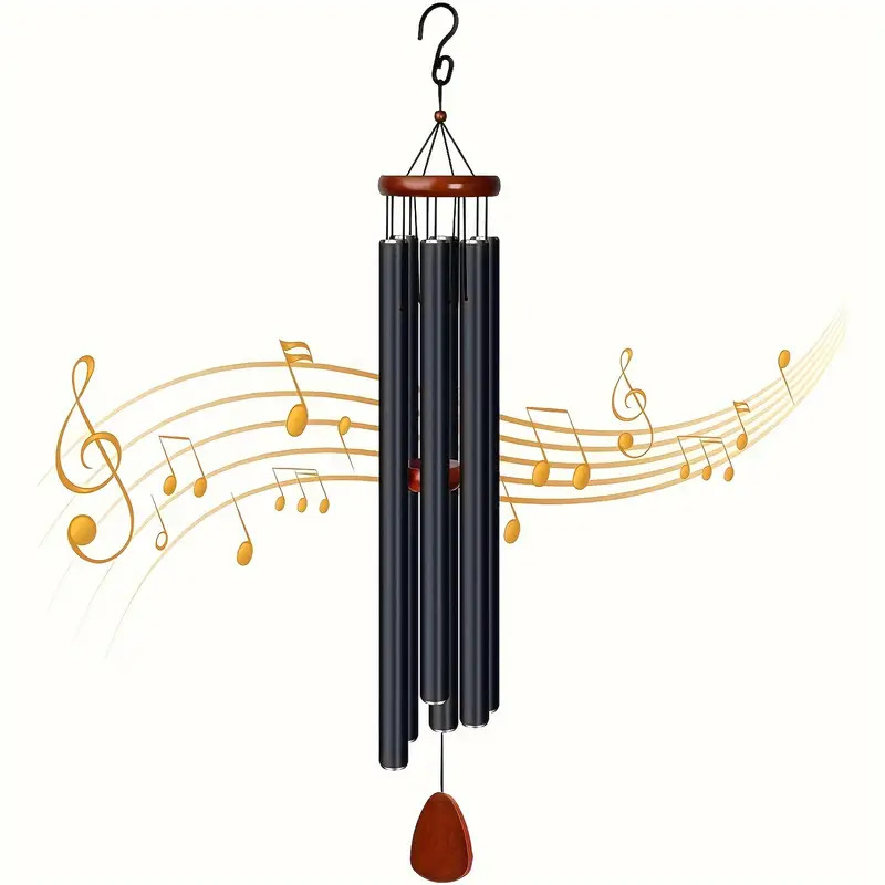 Wind Chime Tubular - 1pc アルミチューブ風鈴金属風鈴インチペンダントギフトモダンでシンプルなギフト家の装飾ペンダント