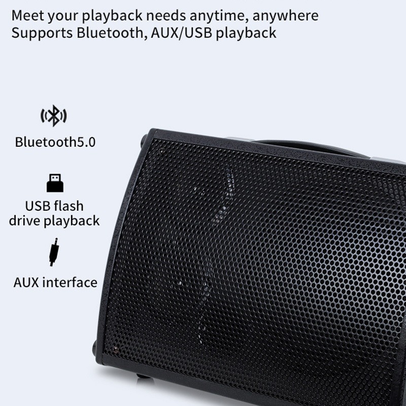 Musical Instrument Video - ポップ 100 ワット木製エレキギター Bluetooth スピーカー屋外ライブストリーミング歌と演奏楽器サウンドシステム HIFI