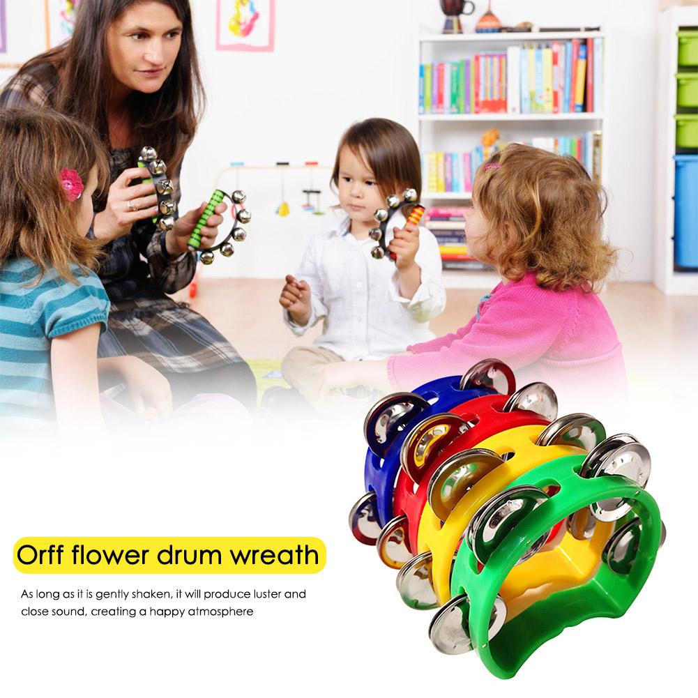 Musical Instrument Tambourine - タンバリン ジングル ラトル ベル 楽器 4個