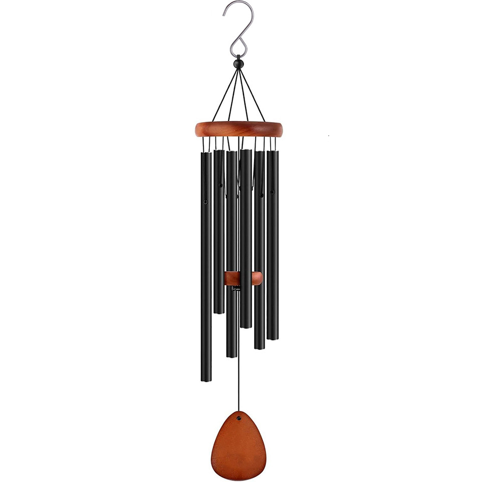 Wind Chime Tubular - アルミ製ウィンドチャイム 26インチ 風鈴 6管チャイム ホームデコレーション クラフト
