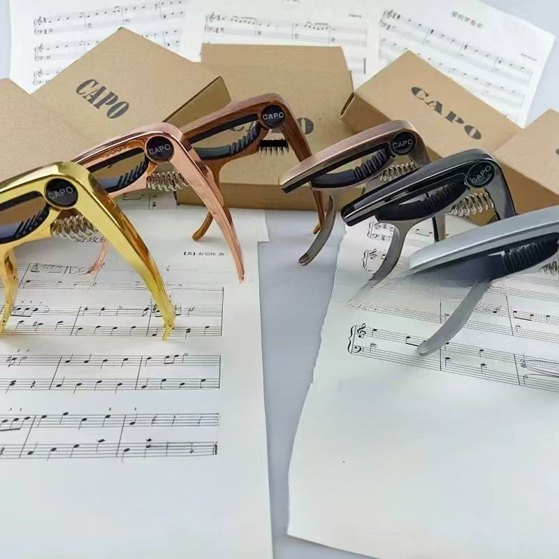 Musical Instrument Ending In A - 楽器ギターカポメタルエレキギターカポカラーボックス高級パッケージギターアクセサリーギタークリップ