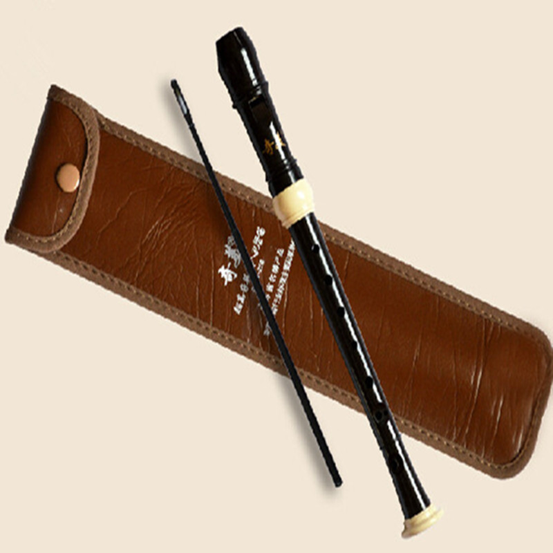 Recorder Baroque Style - バロック 8 穴ソプラニーノプラスチックリコーダー英語スタイル F キークラリネット黒色フルート楽器