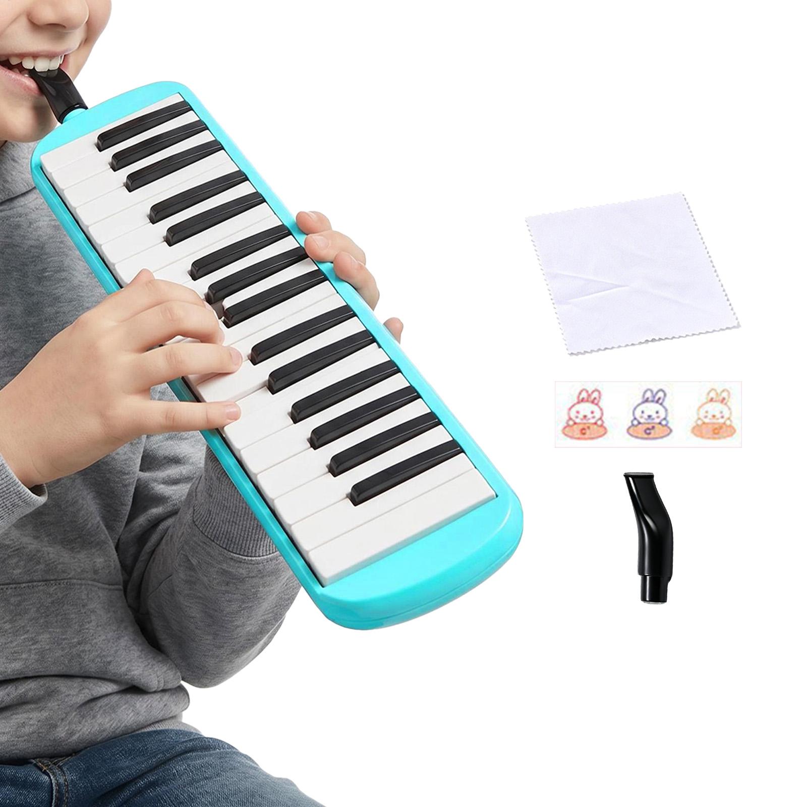 Musical Instrument Melodica - 32 キーメロディカ 32 キービギナーポータブルキーボードおもちゃソフトロングチューブ楽器付き大人ティーンボーイズ男性用