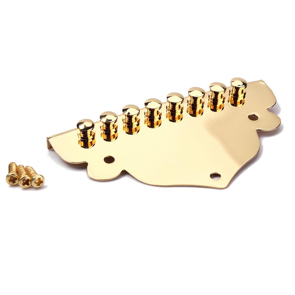 Mandolin A Style - マンドリンテールピース交換用耐久性のあるゴールド 8 弦マンドリン F スタイルアクセサリーアコースティックマンドリン楽器用