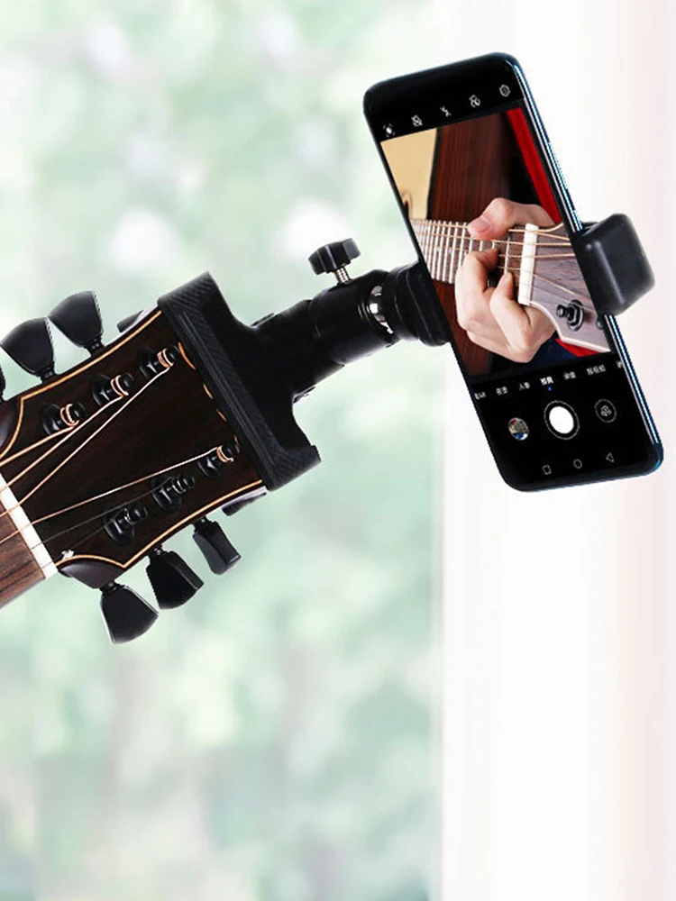 360 °   回転ギター電話ホルダーマウント ライブストリ - Musical Instrument Video のレビューと価格