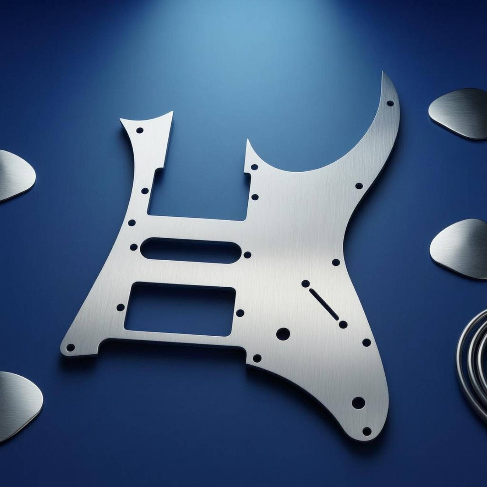 エレキギターピックガードアルミ合金金属ギターピックガード楽器 - Musical Instrument Of のレビューと価格