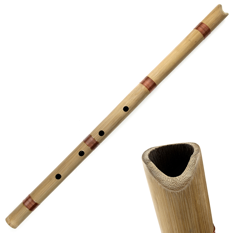 尺八 5穴竹笛 バッグ付き Dキー 初心者向け木管楽器 楽器 - Shakuhachi Bamboo Flute のレビューと価格