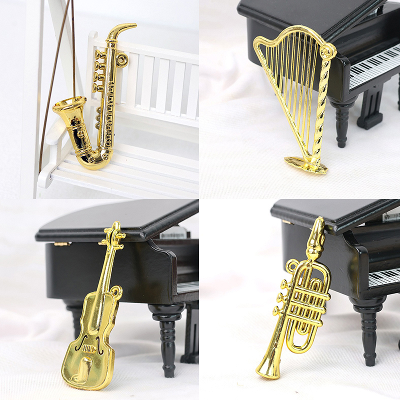 5/10/20 個アソートスタイルゴールドカラーミニ楽器チェ - Musical Instrument Of のレビューと価格