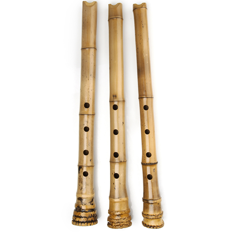 5穴手作り天然竹製尺八木笛1.8/1.6 D/Eキー楽器バッ - Shakuhachi Bamboo Flute のレビューと価格
