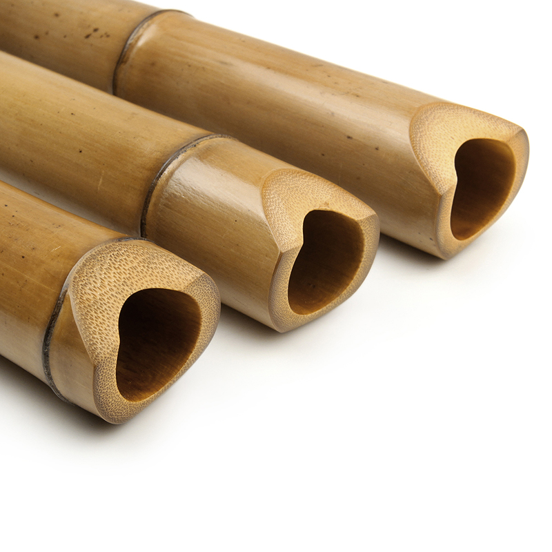 5穴手作り天然竹製尺八木笛1.8/1.6 D/Eキー楽器バッ - Shakuhachi Bamboo Flute のレビューと価格
