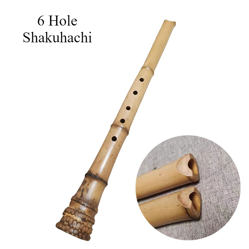 6/8穴尺八中国伝統笛演奏民俗音楽中国の垂直竹笛プロの木管楽 - Shakuhachi Bamboo Flute のレビューと価格