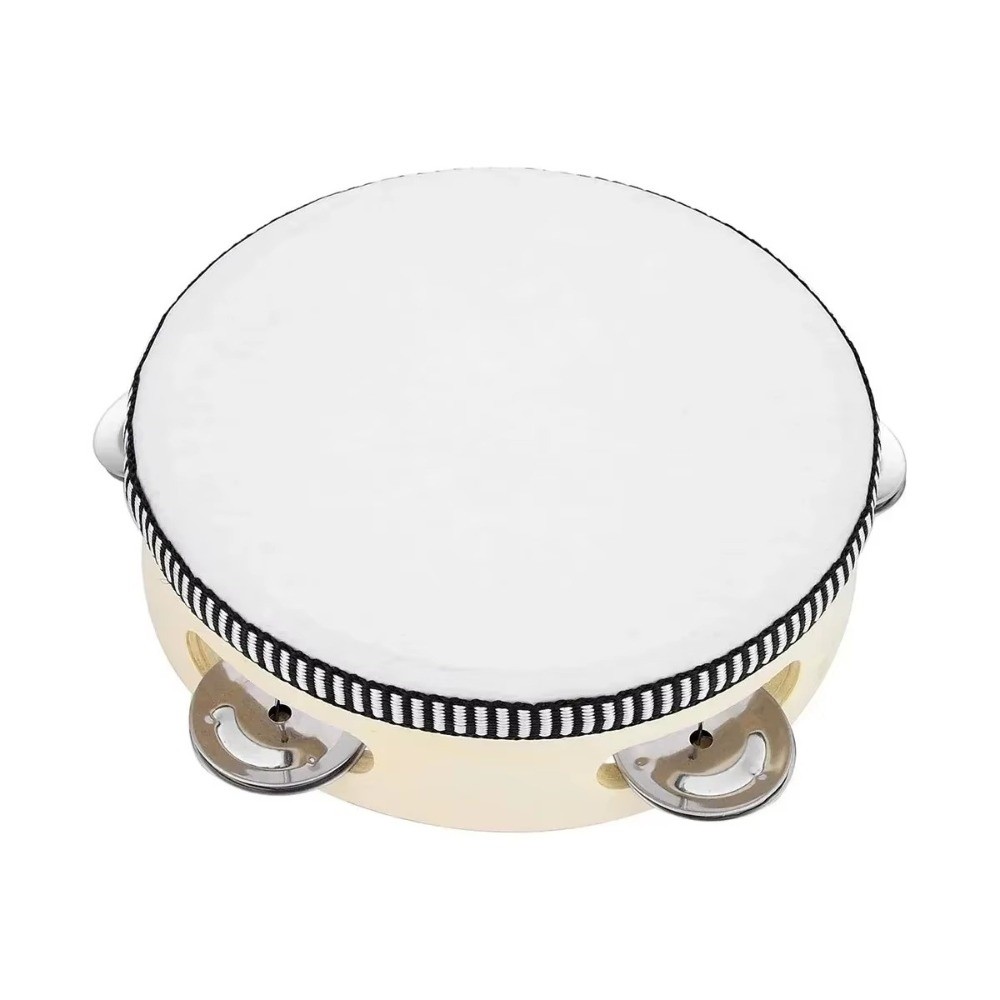 4/6/8/10インチハンドヘルドドラムメタルジングルキッズ - Musical Instrument Tambourine のレビューと価格