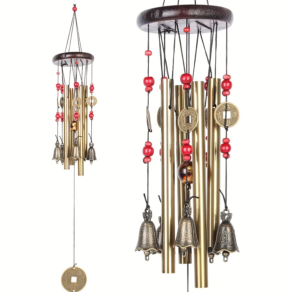 伝統的なブロンズ製ウィンドチャイム,吊り下げ式装飾,金属管, - Wind Chime Tubular のレビューと価格