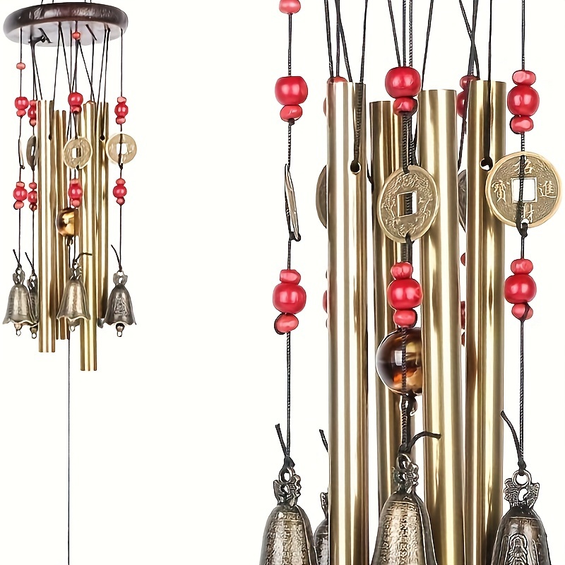 伝統的なブロンズ製ウィンドチャイム,吊り下げ式装飾,金属管, - Wind Chime Tubular のレビューと価格
