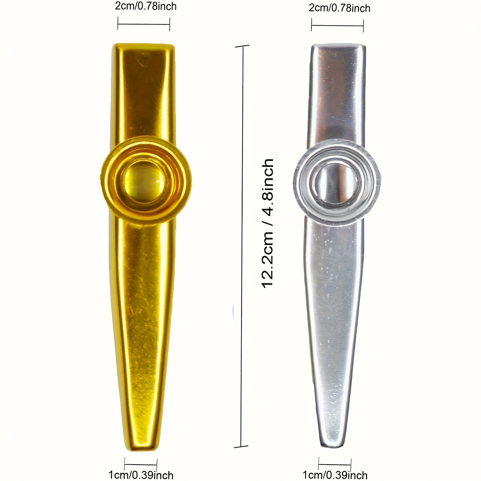 7 個のメタルカズー シンプルなデザイン 軽量カズー 初心者 - Musical Instrument Types のレビューと価格