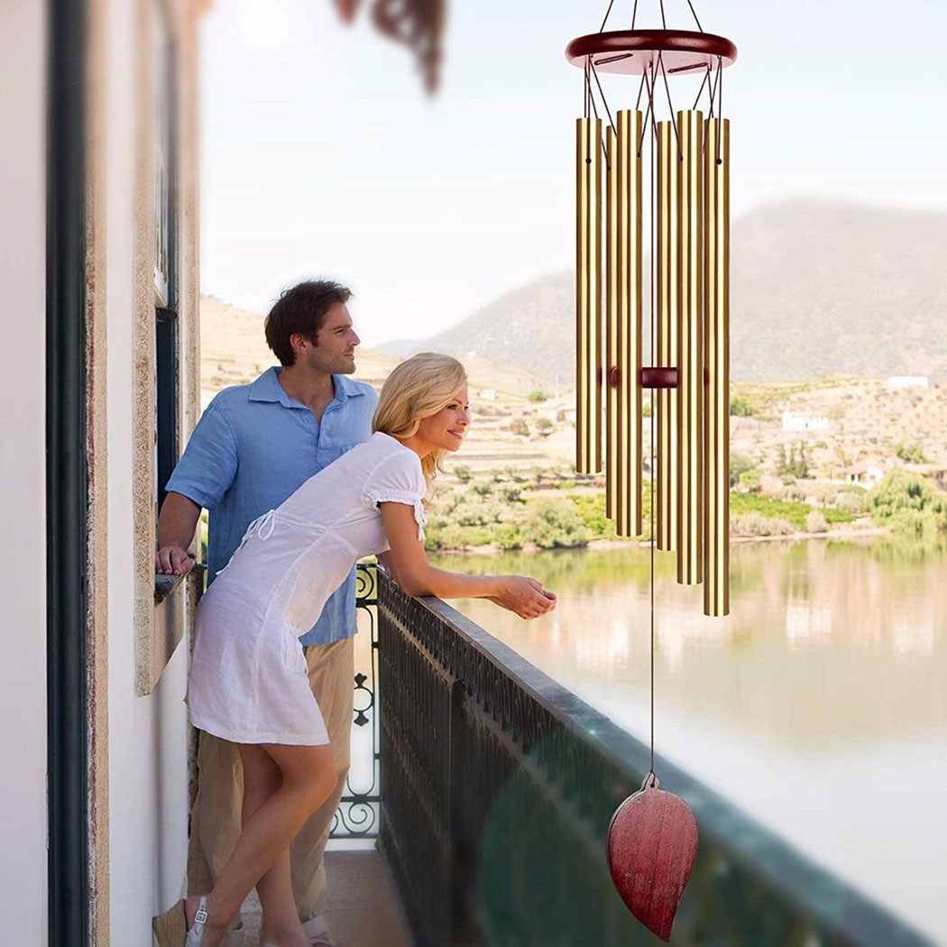 金のなる木 6 チューブ風鈴ベル幸運の装飾ホームベルペンダン - Wind Chime Tubular のレビューと価格