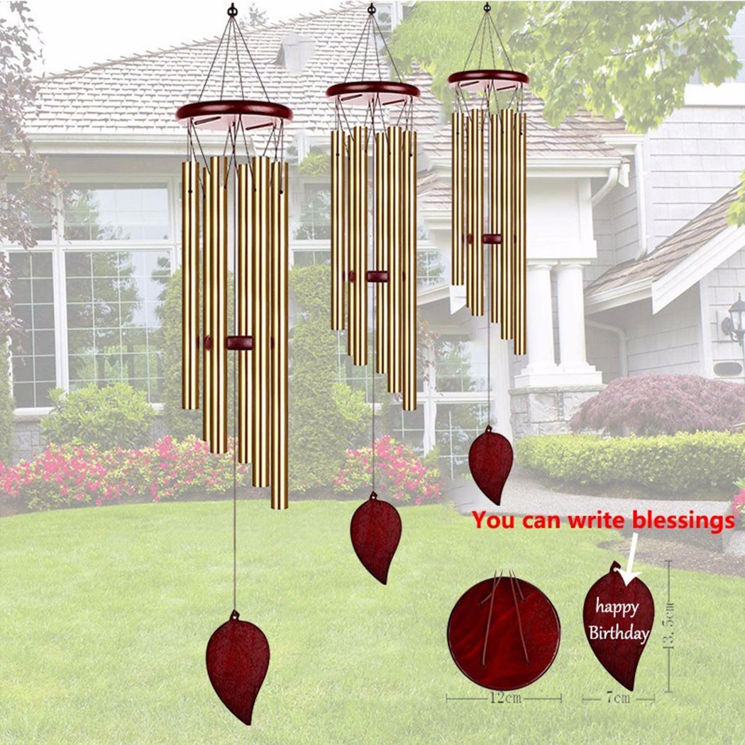 金のなる木 6 チューブ風鈴ベル幸運の装飾ホームベルペンダン - Wind Chime Tubular のレビューと価格