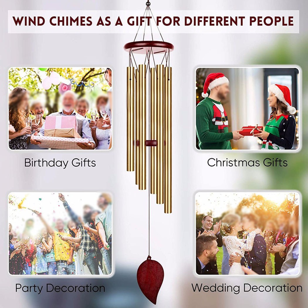 金のなる木 6 チューブ風鈴ベル幸運の装飾ホームベルペンダン - Wind Chime Tubular のレビューと価格