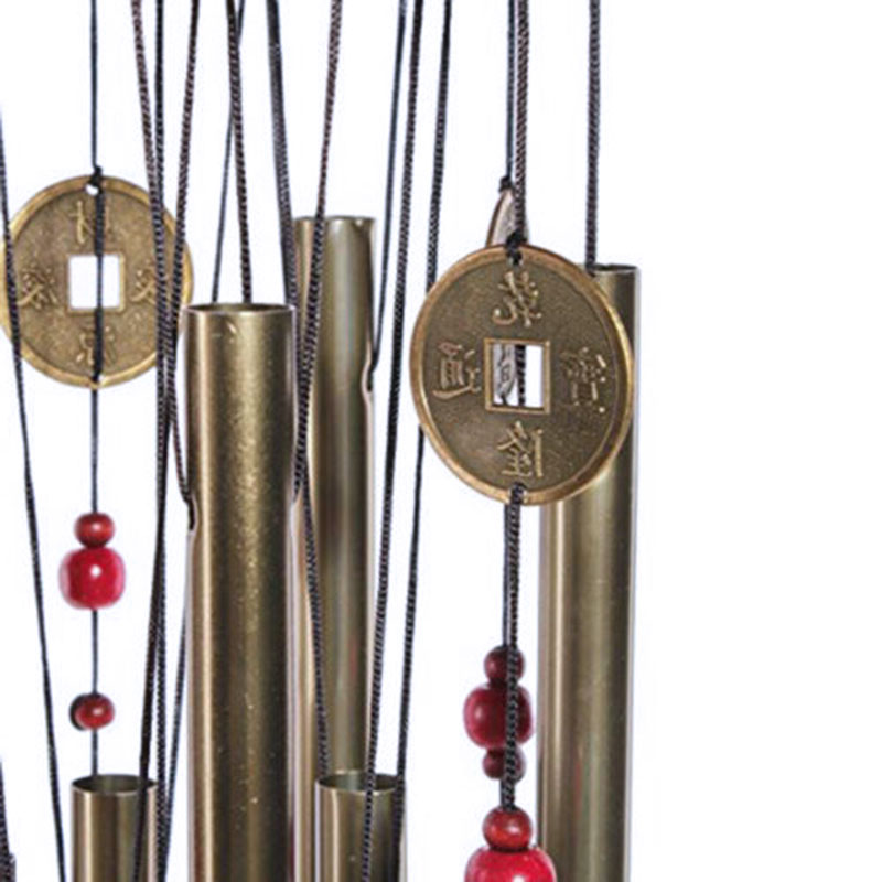 大型風鈴チューブ鐘木材 + 金属教会の鐘屋外屋内家庭菜園 D - Wind Chime Tubular のレビューと価格