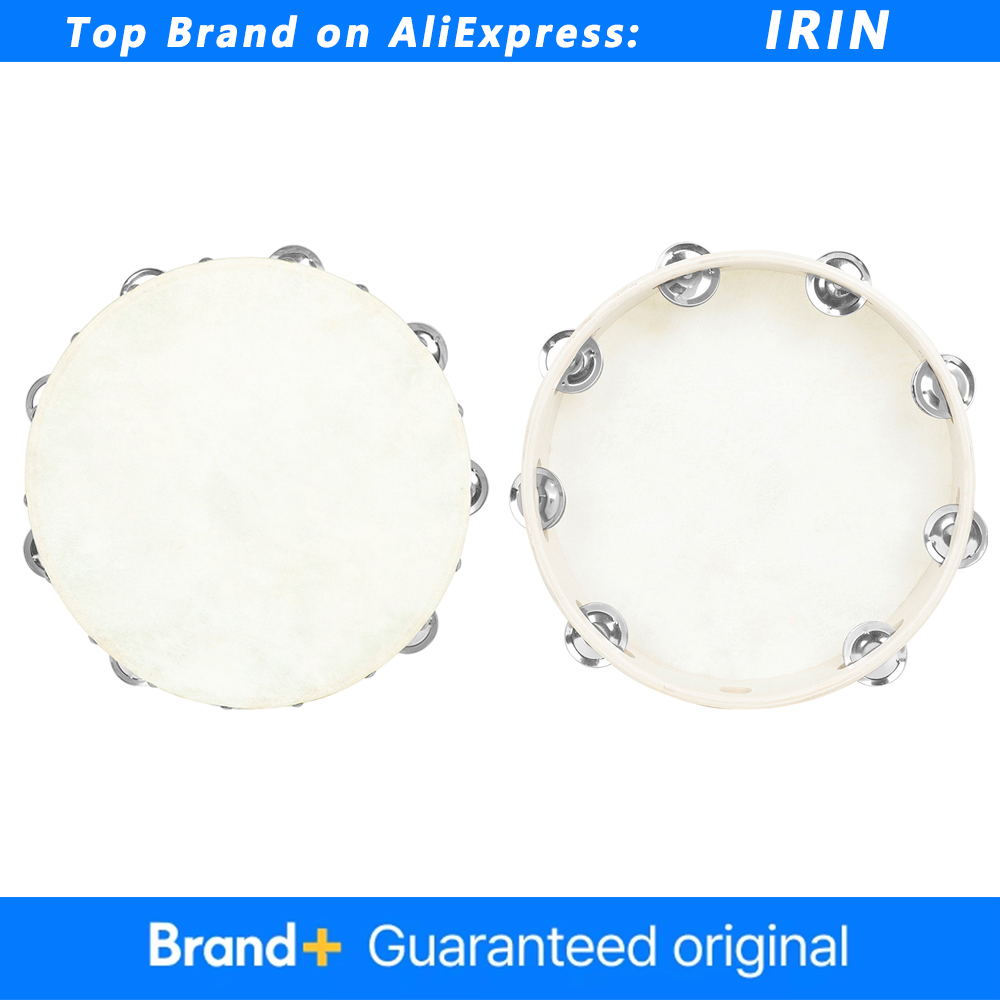IRIN 8/10 インチタンバリンオルフ羊皮ドラム木製タン - Musical Instrument Tambourine のレビューと価格