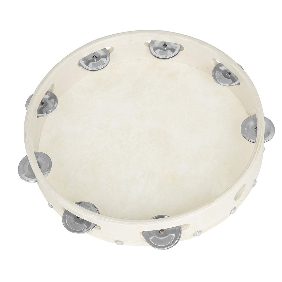 IRIN 8/10 インチタンバリンオルフ羊皮ドラム木製タン - Musical Instrument Tambourine のレビューと価格