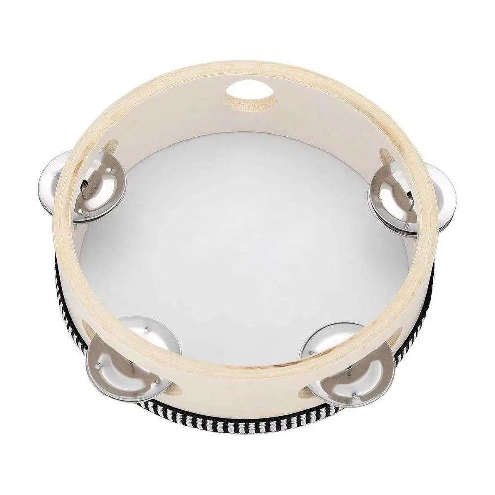 4/6/8/10 インチハンドヘルドドラム木製金属ジングルタ - Musical Instrument Tambourine のレビューと価格