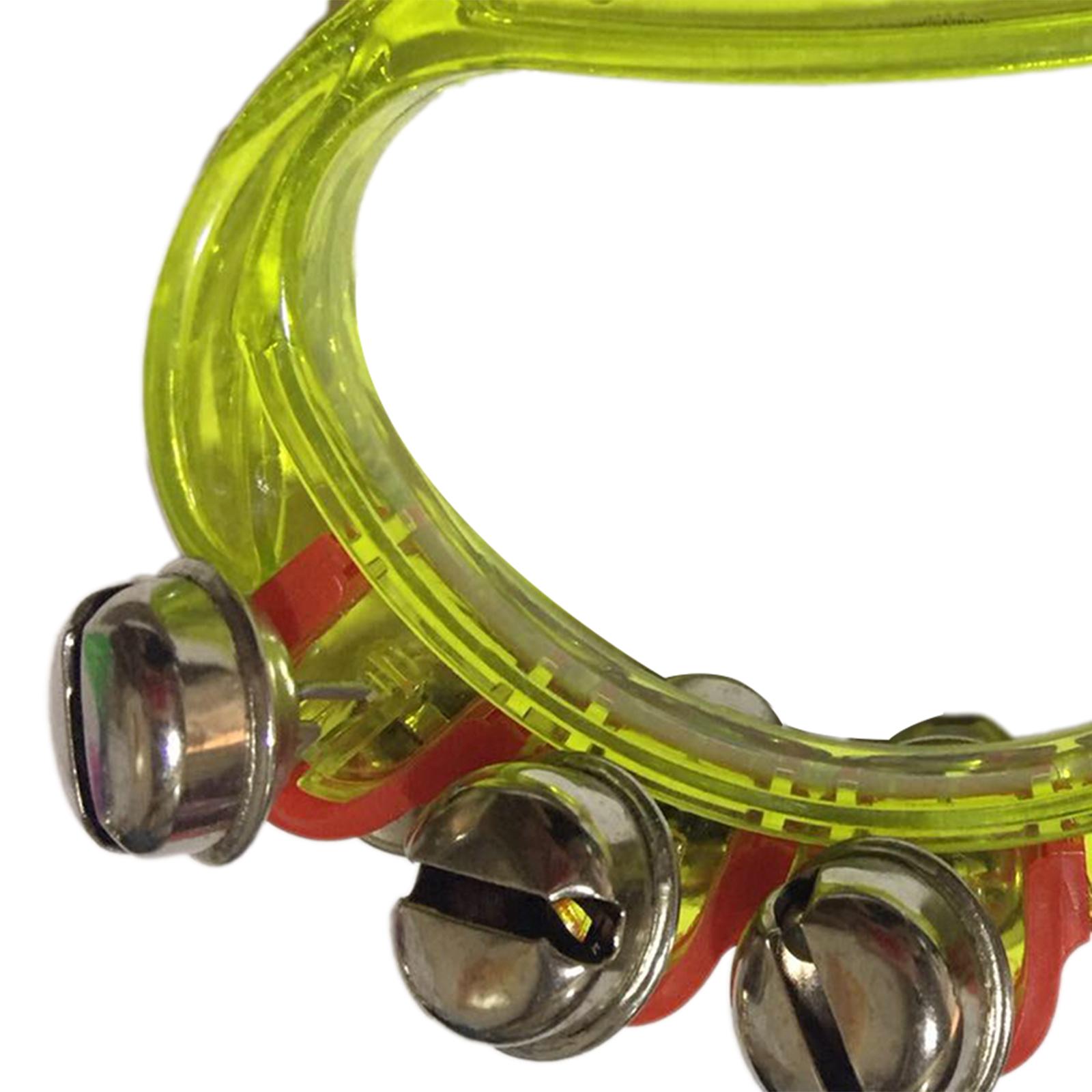 ハンドヘルドパーカッションタンバリンベルおもちゃ軽量楽器幼稚 - Musical Instrument Tambourine のレビューと価格