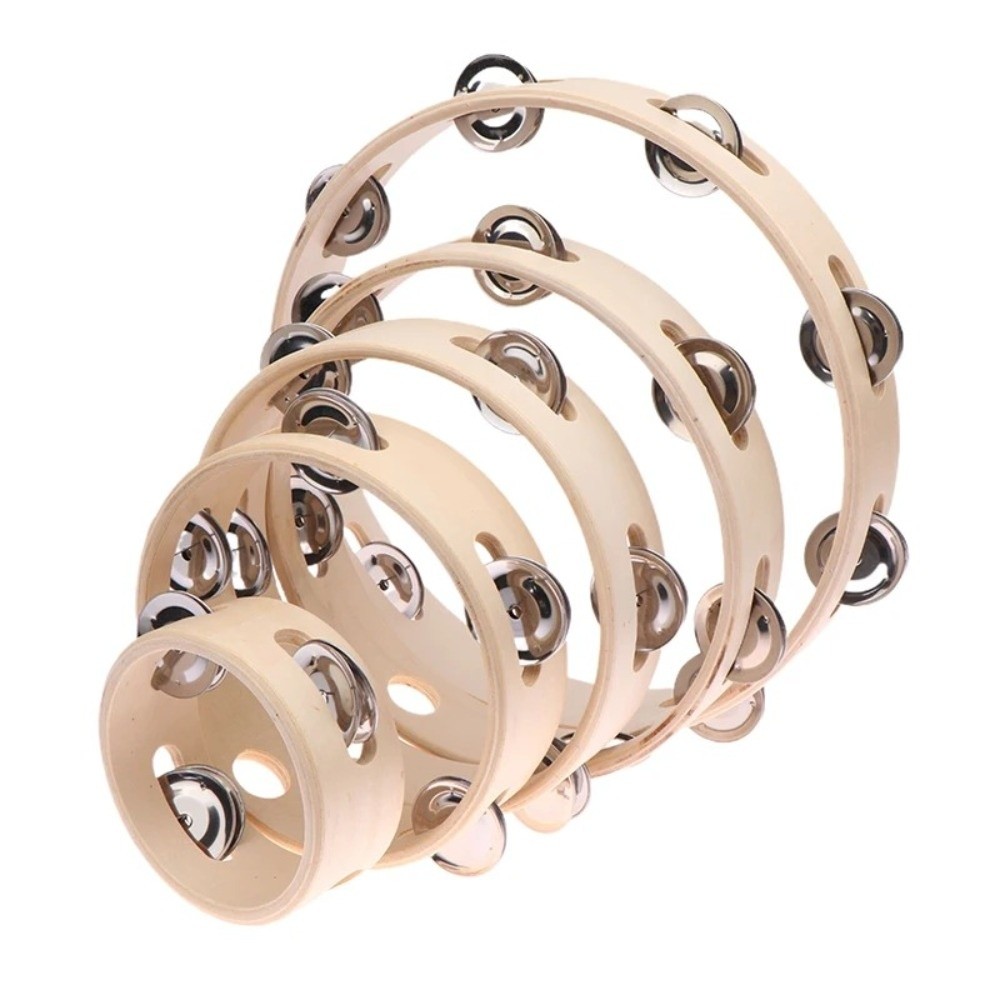 新しい4/6/7/8/10インチハンドドラム木製リングオルフ - Musical Instrument Tambourine のレビューと価格