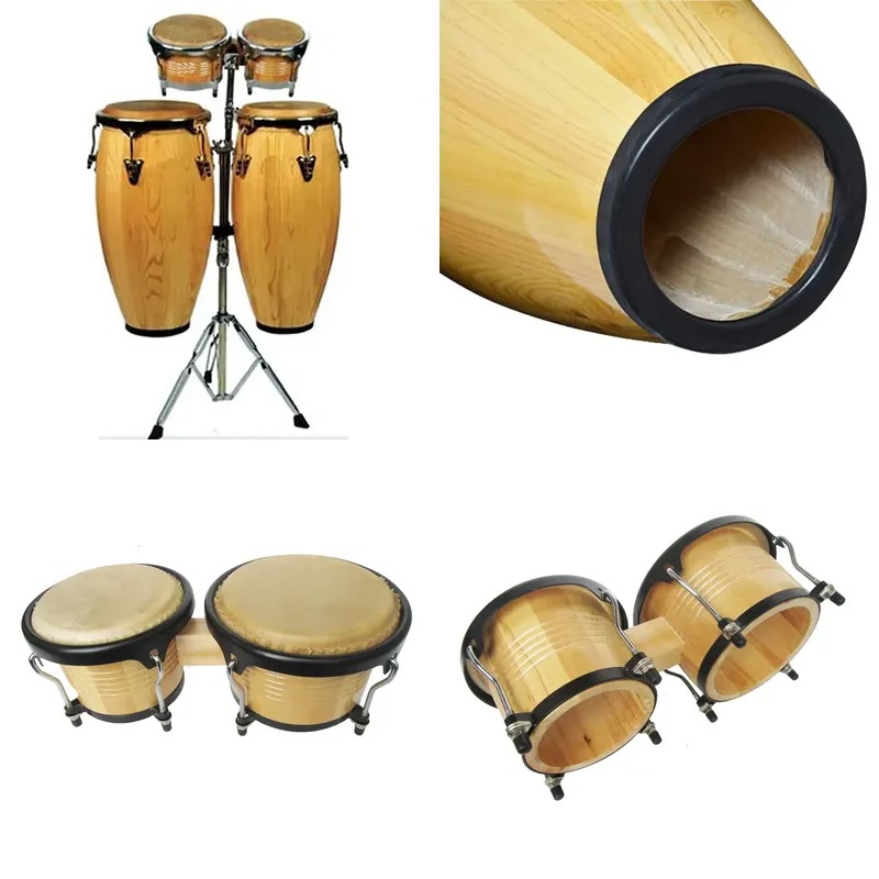 10インチと11インチのコンガドラムセット、7インチと9イン - Bongo Drum Set のレビューと価格