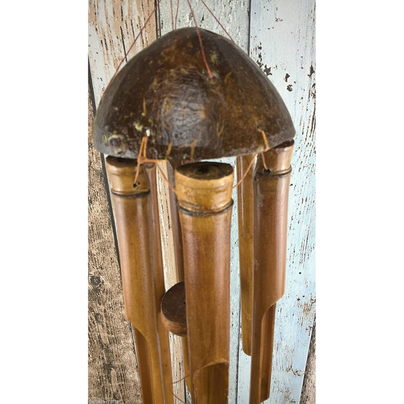 天然手作り竹管風鈴風鈴屋外屋内家庭菜園パティオツリー装飾装飾 - Wind Chime Tubular のレビューと価格