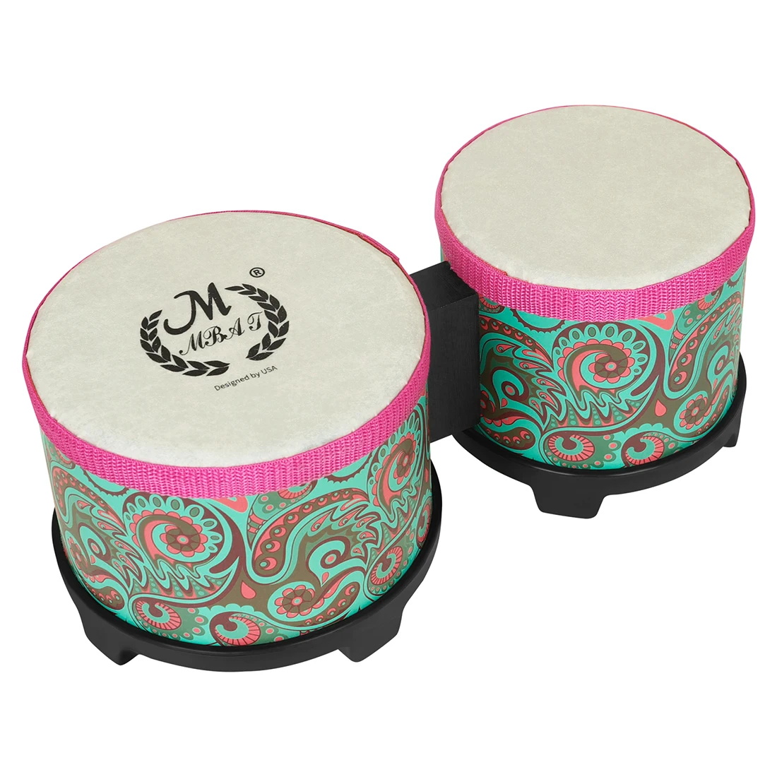M MBAT ボンゴドラム 5 インチと 6 インチのボンゴ - Bongo Drum Set のレビューと価格