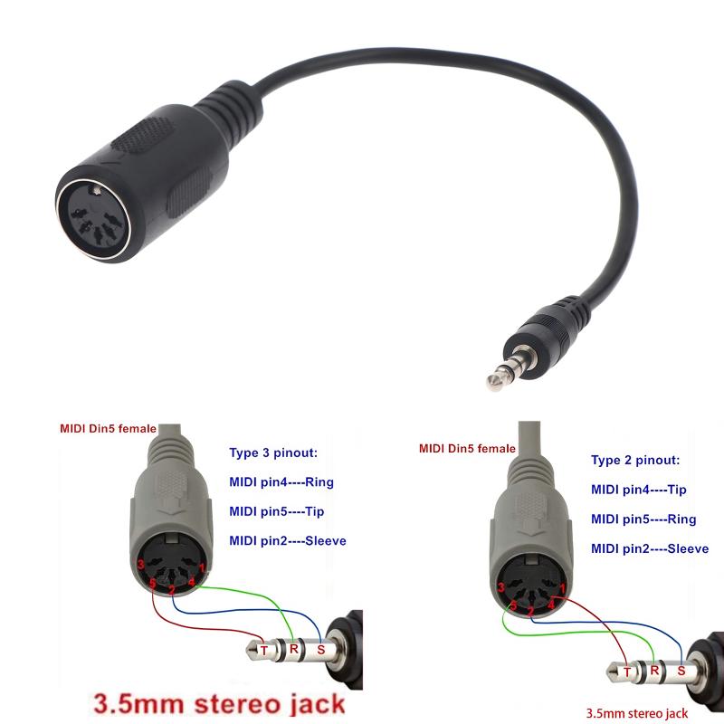 ホットセール MIDI Din 5 to 3.5mm TRS - Musical Instrument Video のレビューと価格