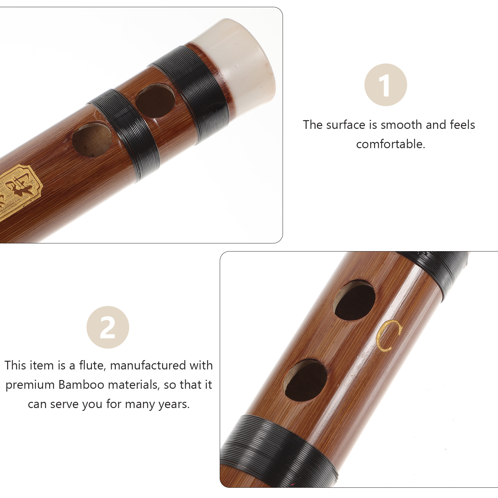 竹製フルート1セット プロ仕様 フルートキー付き 楽器 分離 - Musical Instrument You Blow のレビューと価格