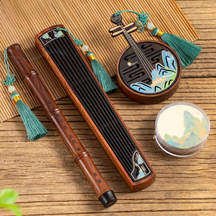 木製クリエイティブ楽器香炉 室内家庭用ポータブル無垢材バーナ - Musical Instrument Ending In A のレビューと価格