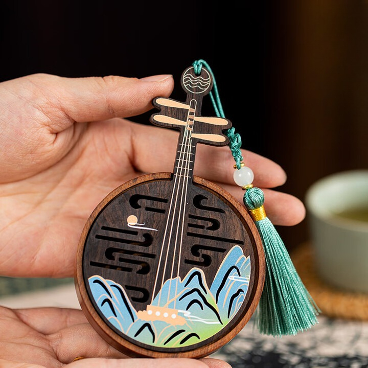 木製クリエイティブ楽器香炉 室内家庭用ポータブル無垢材バーナ - Musical Instrument Ending In A のレビューと価格