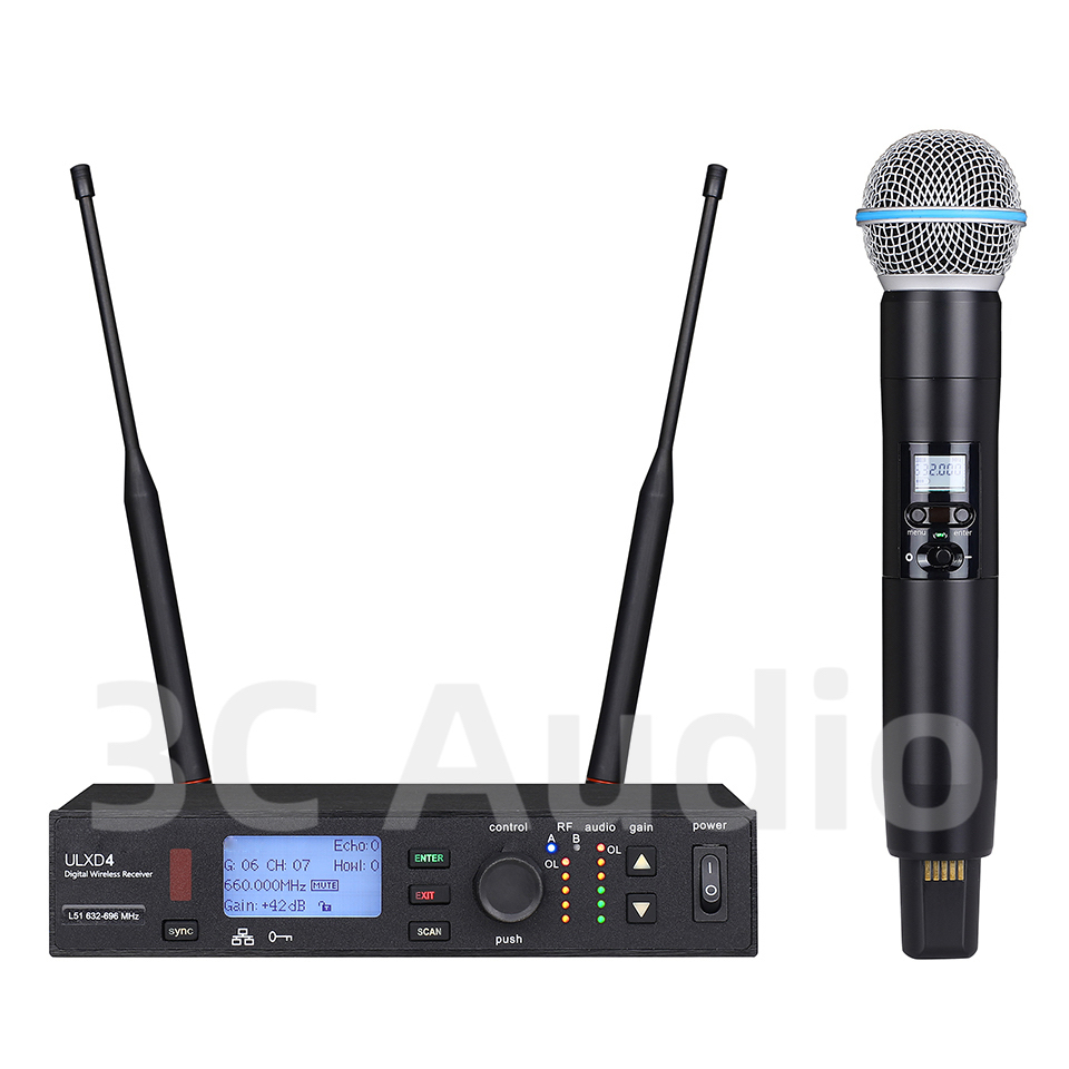 ULXD4-SLXD 500/600MHz プロフェッショナ - Shure Mic Sm58 のレビューと価格