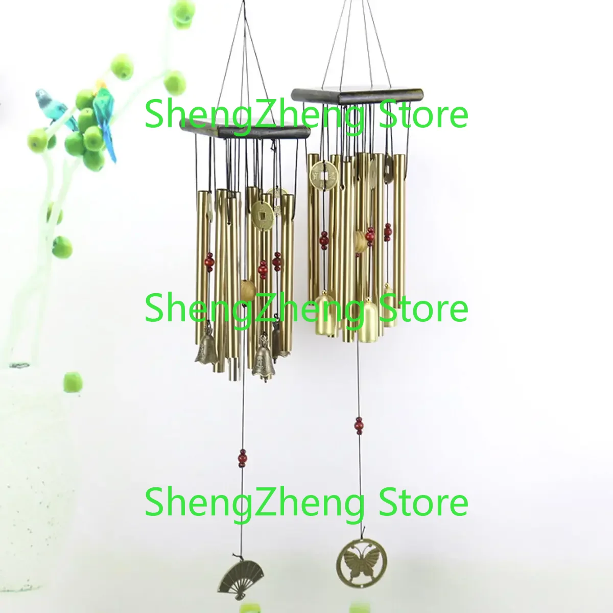 無垢材中空管金属管管状風鈴防錆ギフト - Wind Chime Tubular のレビューと価格