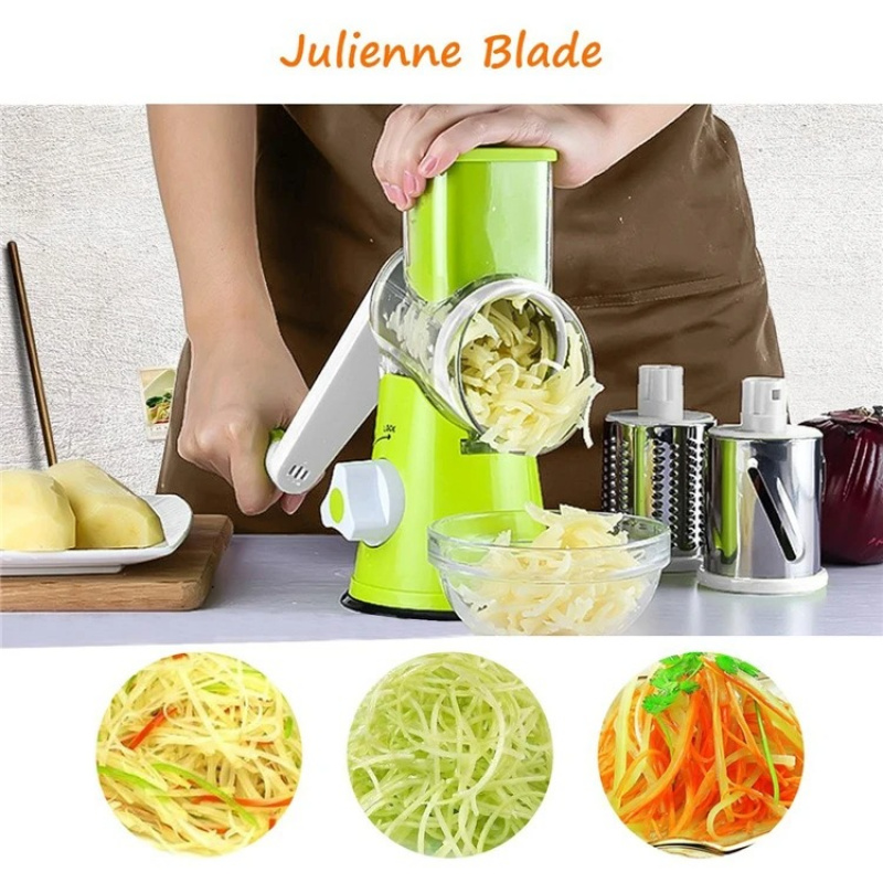 手動回転式チーズグレーター、野菜カッター、ポテトスライサー、 - Mandolin A Style のレビューと価格