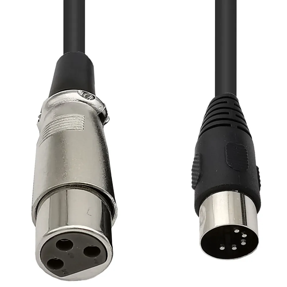 MIDI - XLR アダプター ケーブル、DIN 5 ピン - Musical Instrument Video のレビューと価格