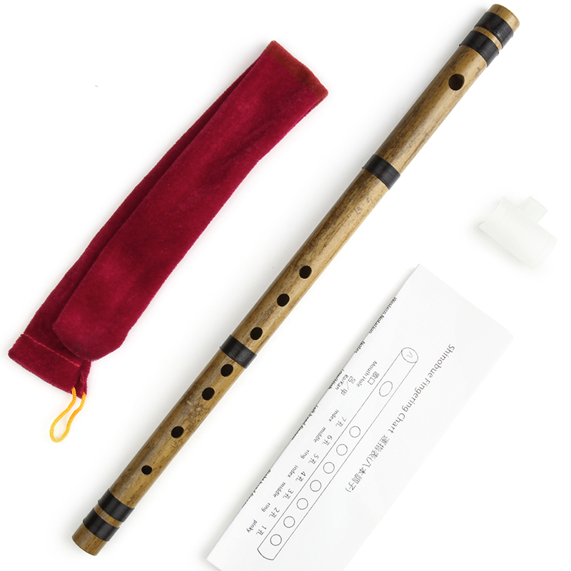 8穴の日本のシノブエフルート、線入り竹製手作り木管楽器、初心 - Shakuhachi Bamboo Flute のレビューと価格