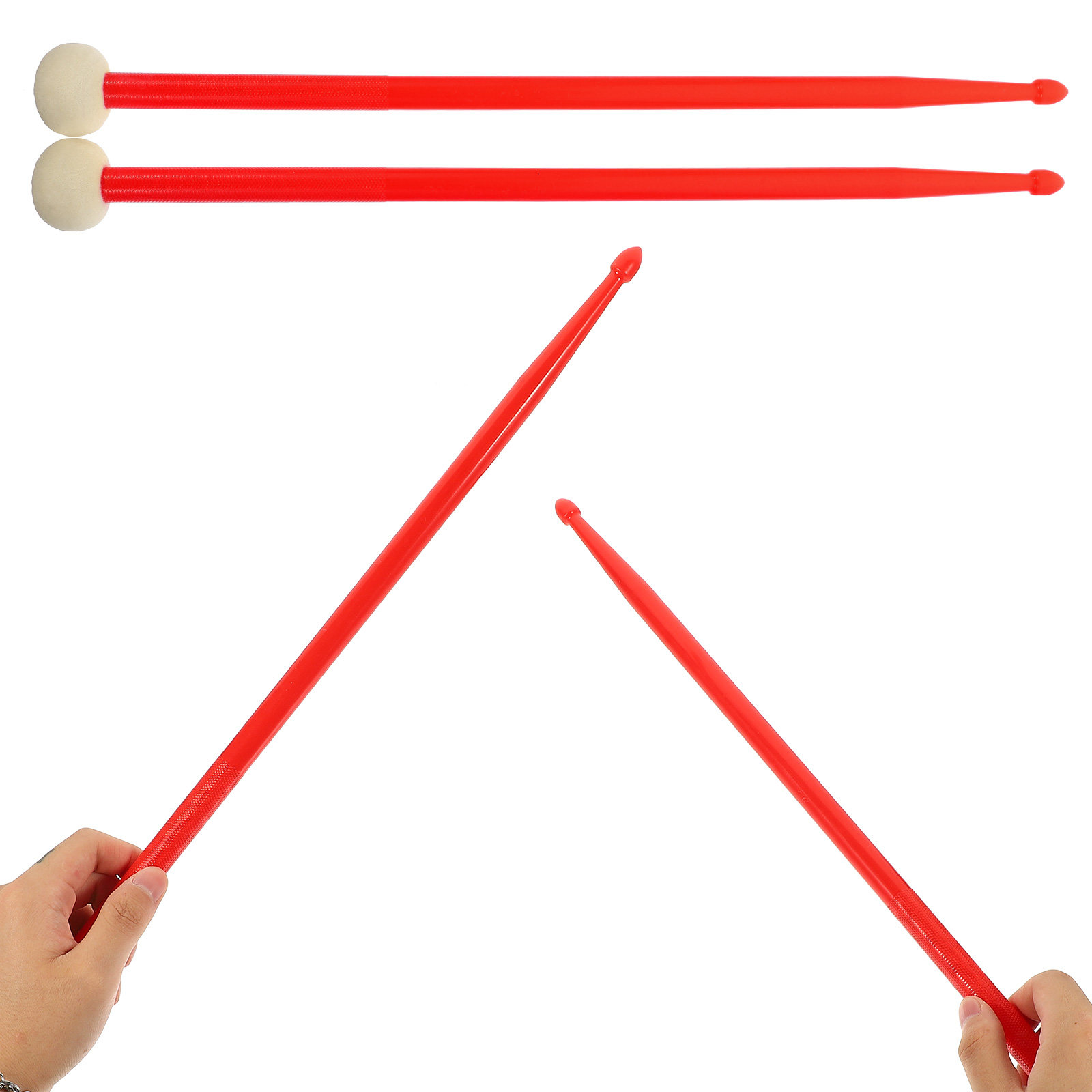 1ペア両端ドラムスティック プロフェッショナルな職人技による - Musical Instrument Ending In A のレビューと価格