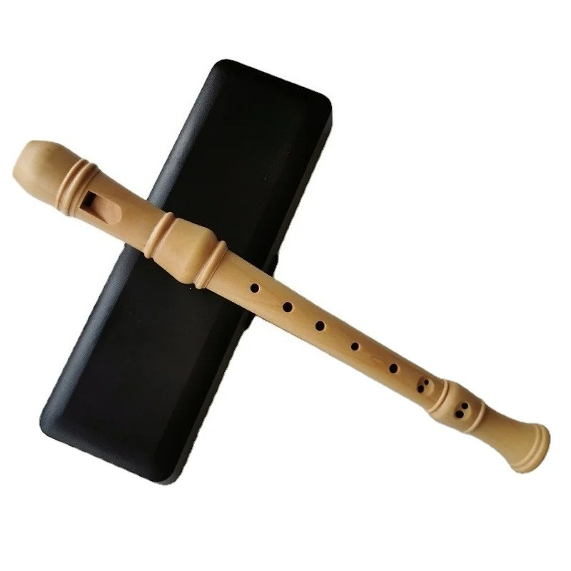 3ブロックソリッドメープルウッド8穴ソプラノリコーダーバロッ - Recorder Baroque Style のレビューと価格